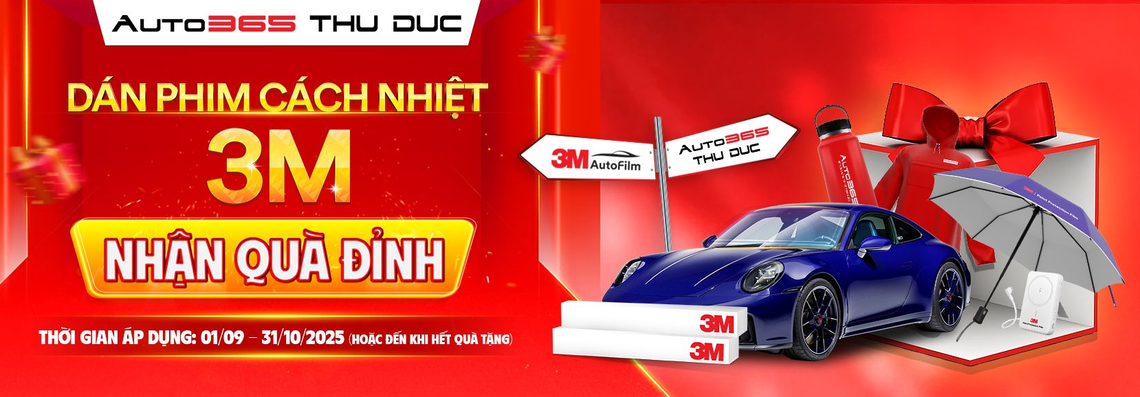 DÁN PHIM CÁCH NHIỆT 3M - NHẬN QUÀ HẤP DẪN