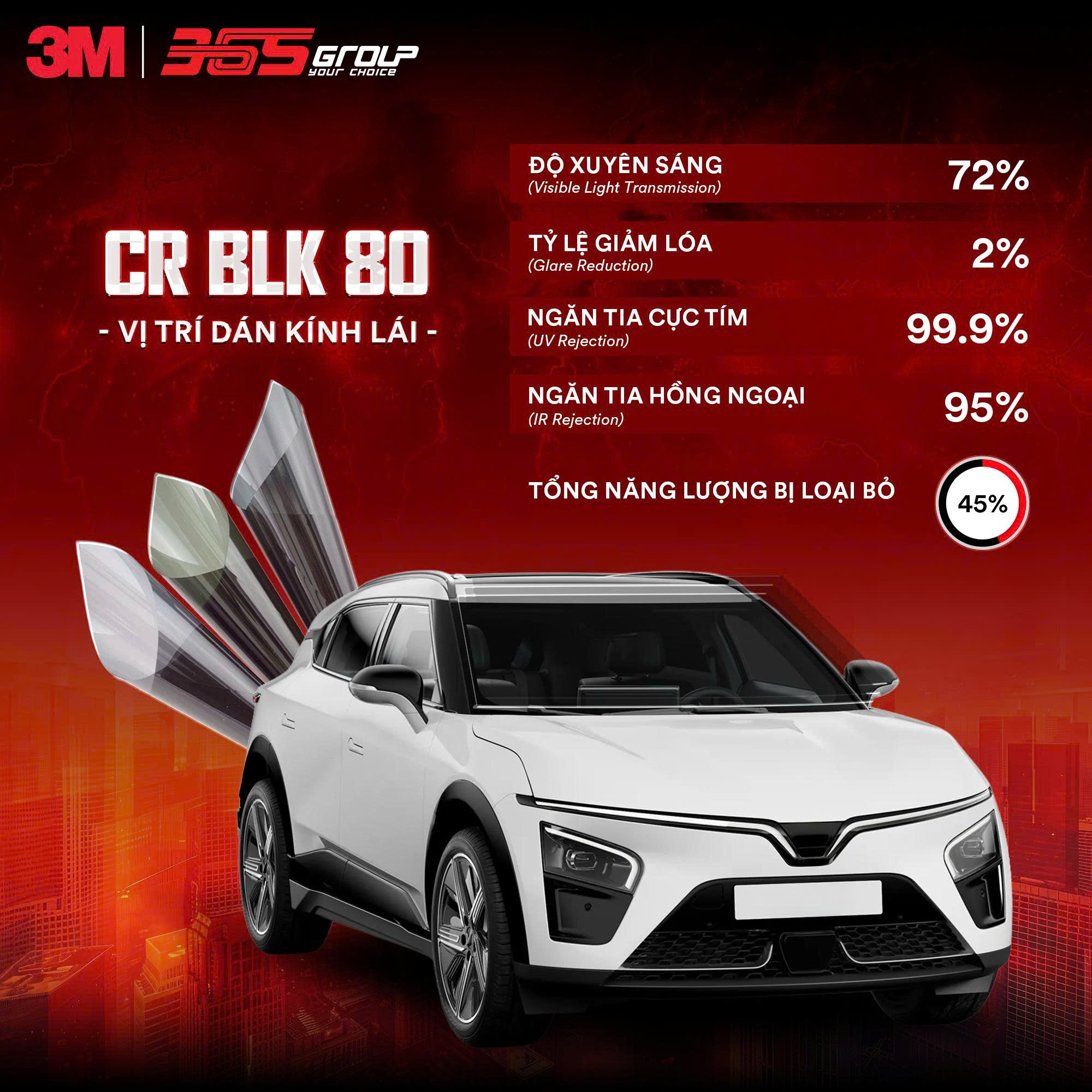 PHIM CÁCH NHIỆT 3M BEST SELLER BLK 02