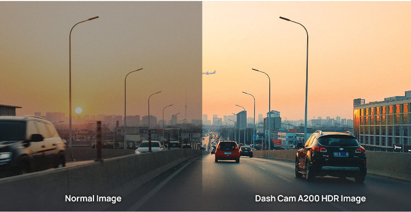 công nghệ HDR trên camera hành trình 70mai A200