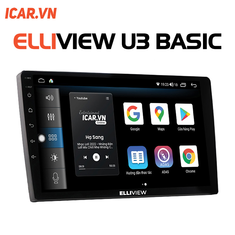 MÀN HÌNH ANDROID Ô TÔ ELLIVIEW U3 BASIC