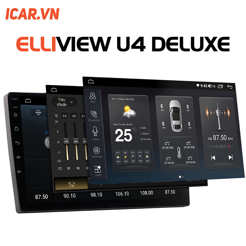 MÀN HÌNH ANDROID Ô TÔ ELLIVIEW U4 DELUXE