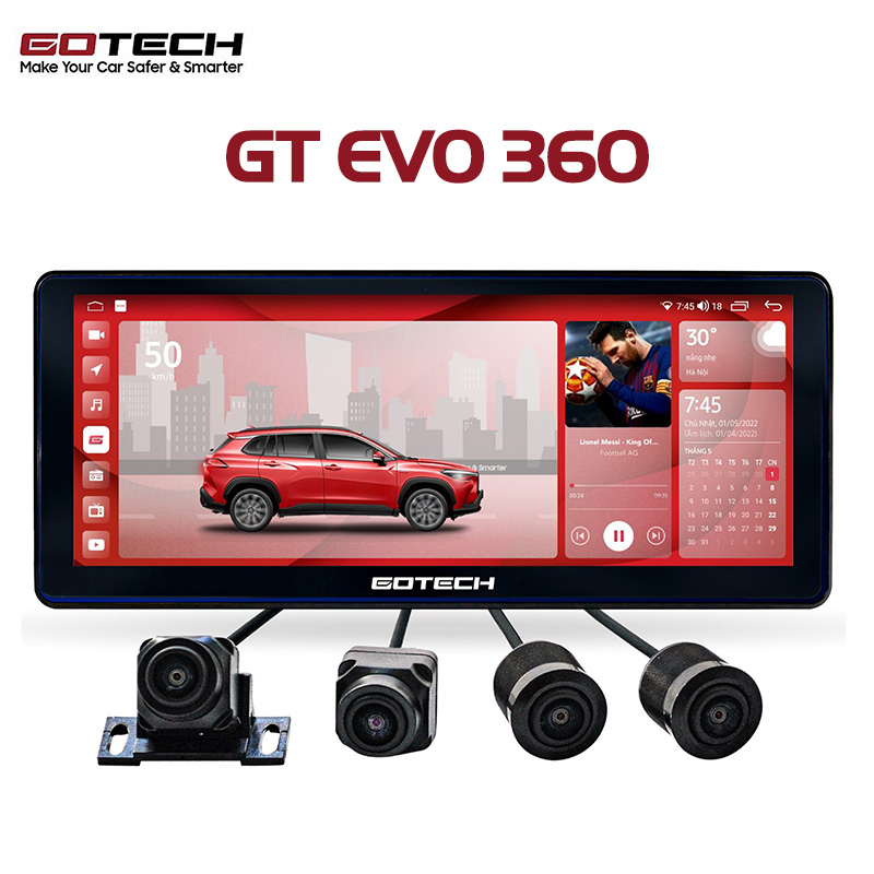 MÀN HÌNH ANDROID Ô TÔ GOTECH GT EVO 360