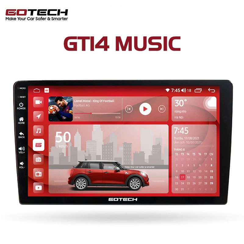 MÀN HÌNH ANDROID Ô TÔ GOTECH GT14 MUSIC