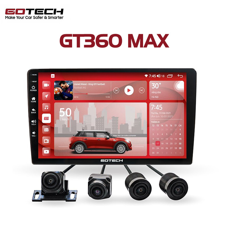 MÀN HÌNH ANDROID Ô TÔ GOTECH GT360 MAX