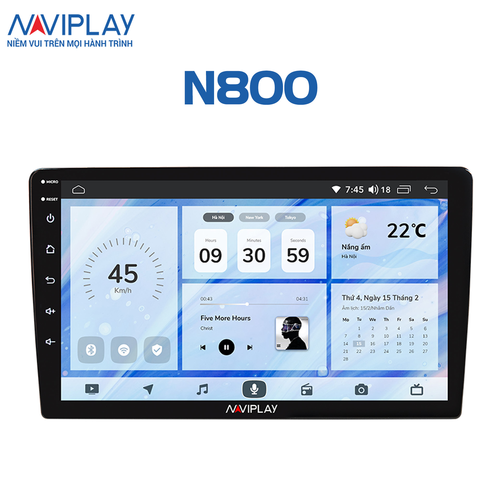 MÀN HÌNH ANDROID Ô TÔ NAVIPLAY N800