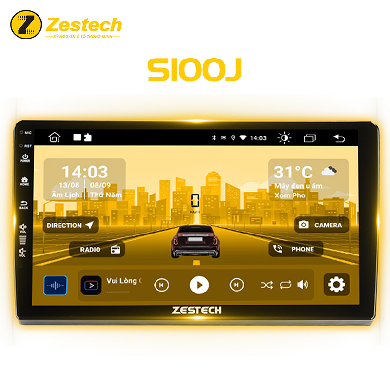 MÀN HÌNH ANDROID Ô TÔ ZESTECH S100J