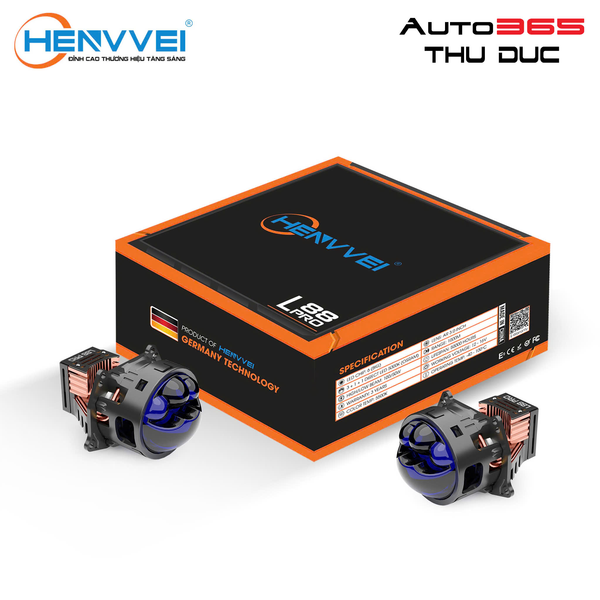 BI LED HENVVEI L88 PRO