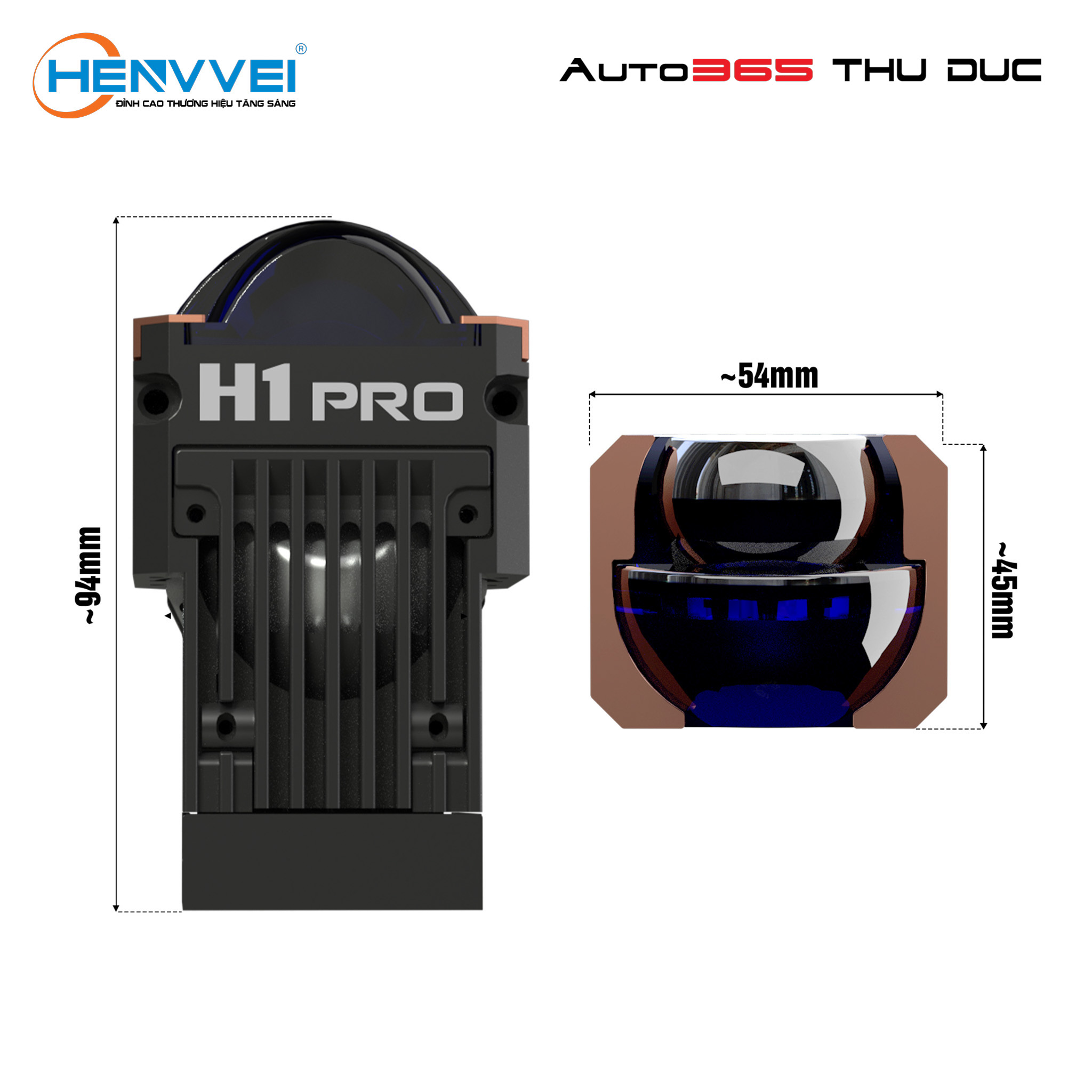 MODULE BI LED MINI HENVVEI H1 PRO