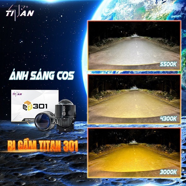 BI GẦM TITAN 301 - 3 NHIỆT MÀU