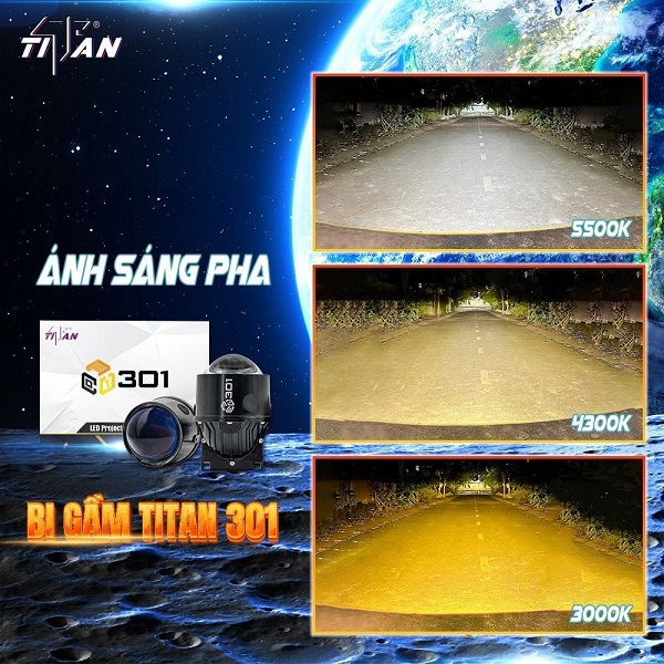 BI GẦM TITAN 301 - 3 NHIỆT MÀU