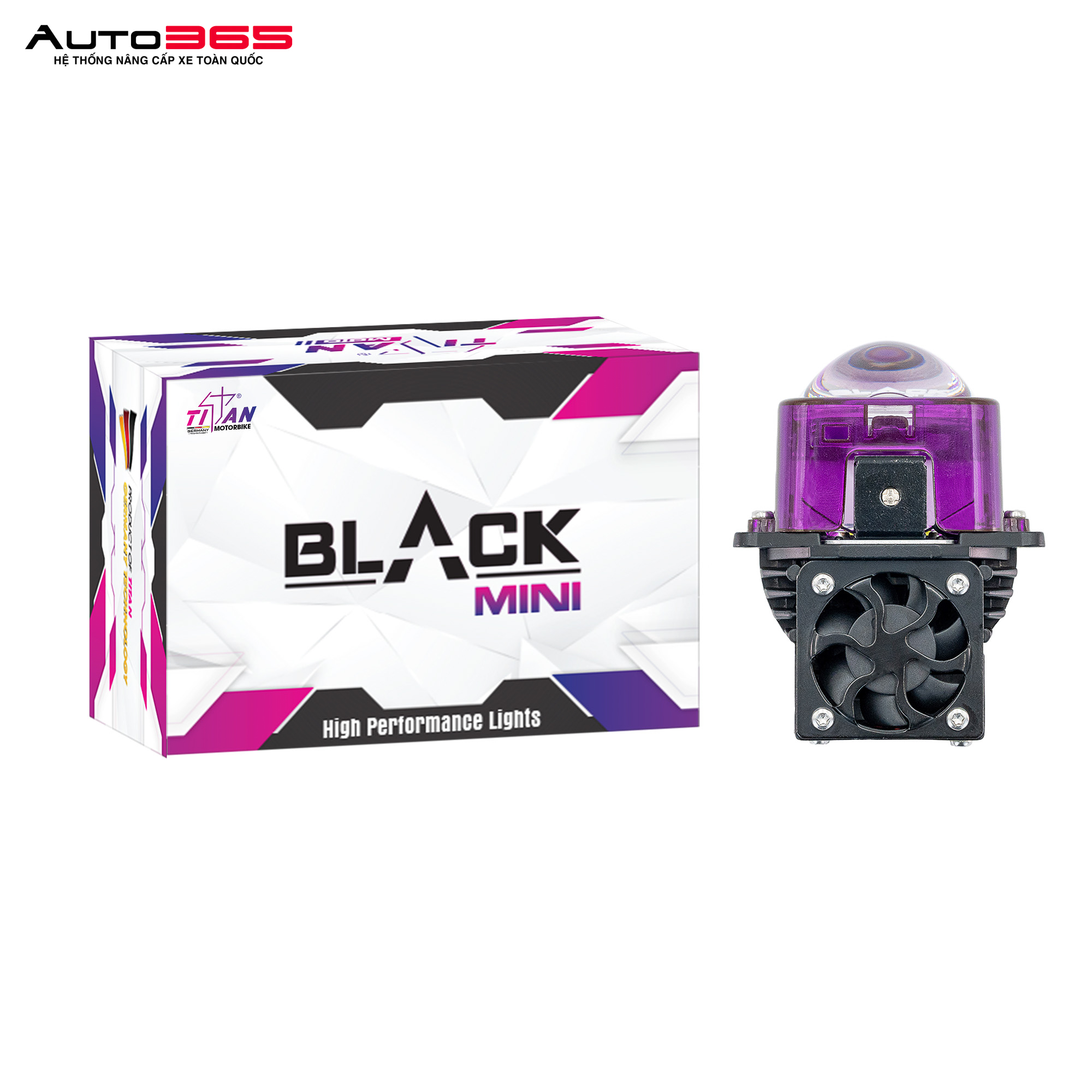 BI LED TITAN MOTO BLACK MINI 2.0 SQUARE