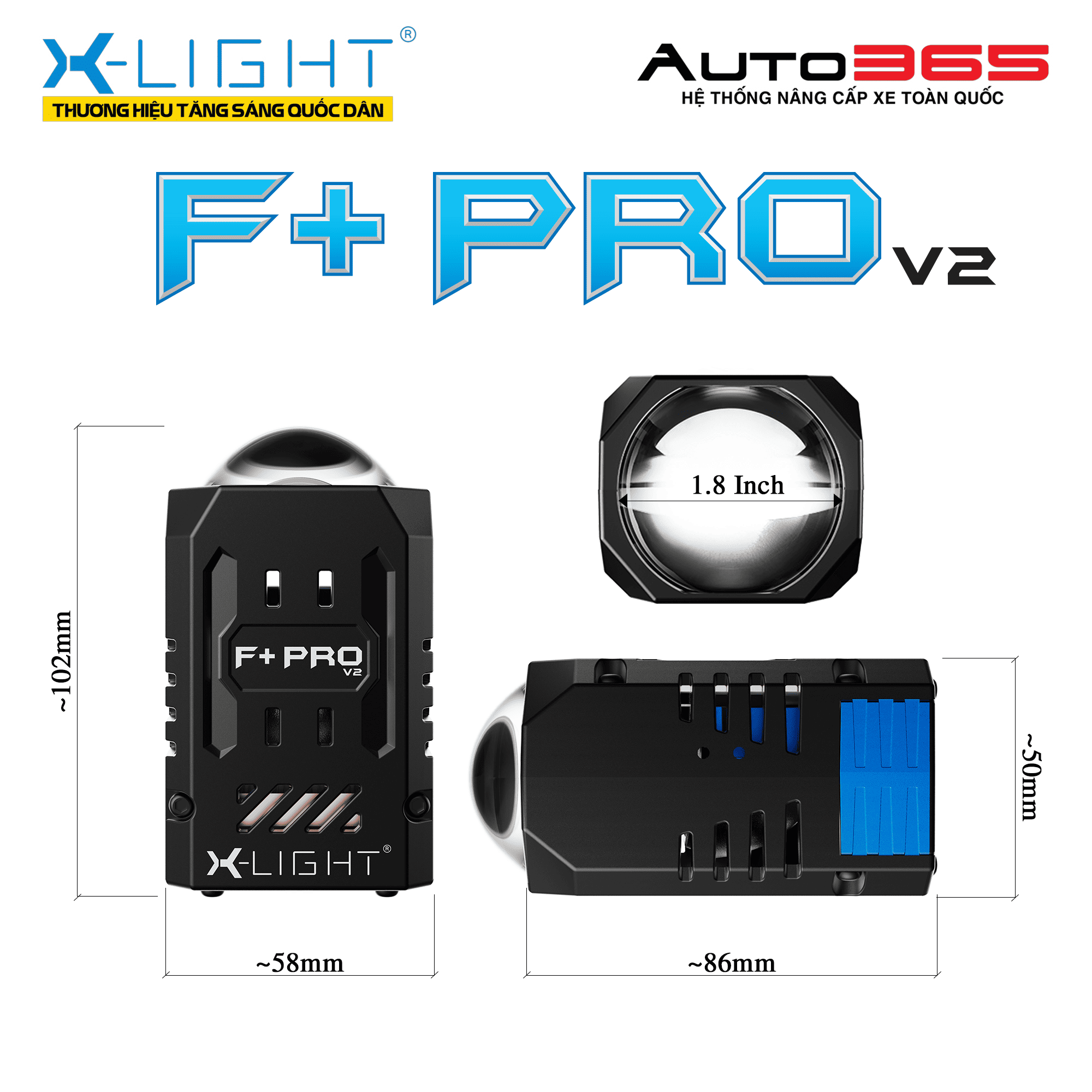 ĐÈN BI LED X-LIGHT F+ PRO - THẾ HỆ THỨ 2
