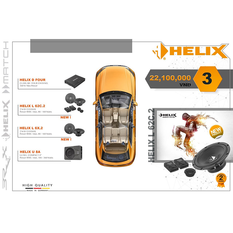 CẤU HÌNH ÂM THANH SET 3 HELIX D FOUR