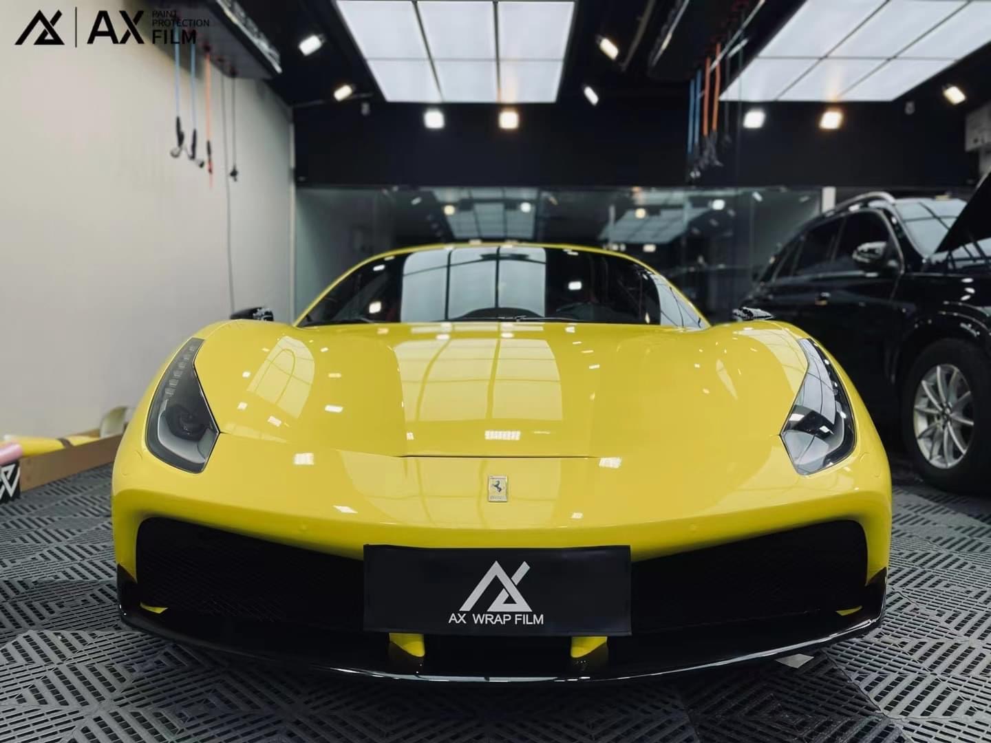 AX WRAP FILM GLOSS YELLOW – MÀU VÀNG BÓNG FERRARI 448 GTB