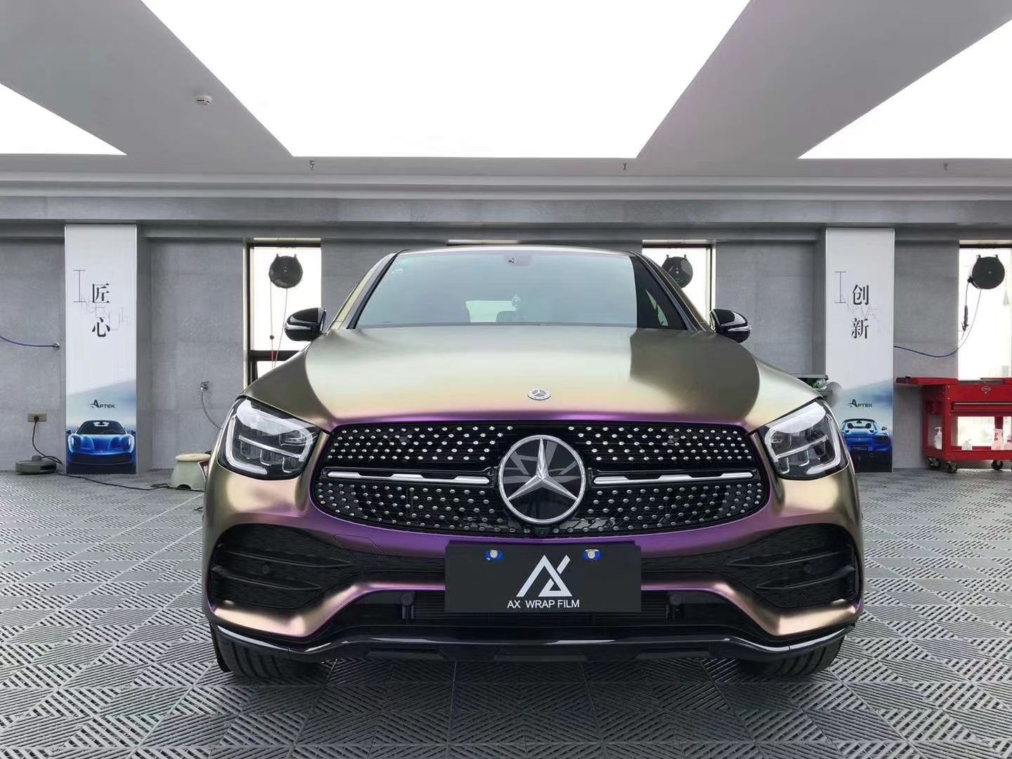 AX WRAP FILM DIAMOND DARK PURPLE - MÀU TÍM ĐẬM ÁNH KIM CƯƠNG