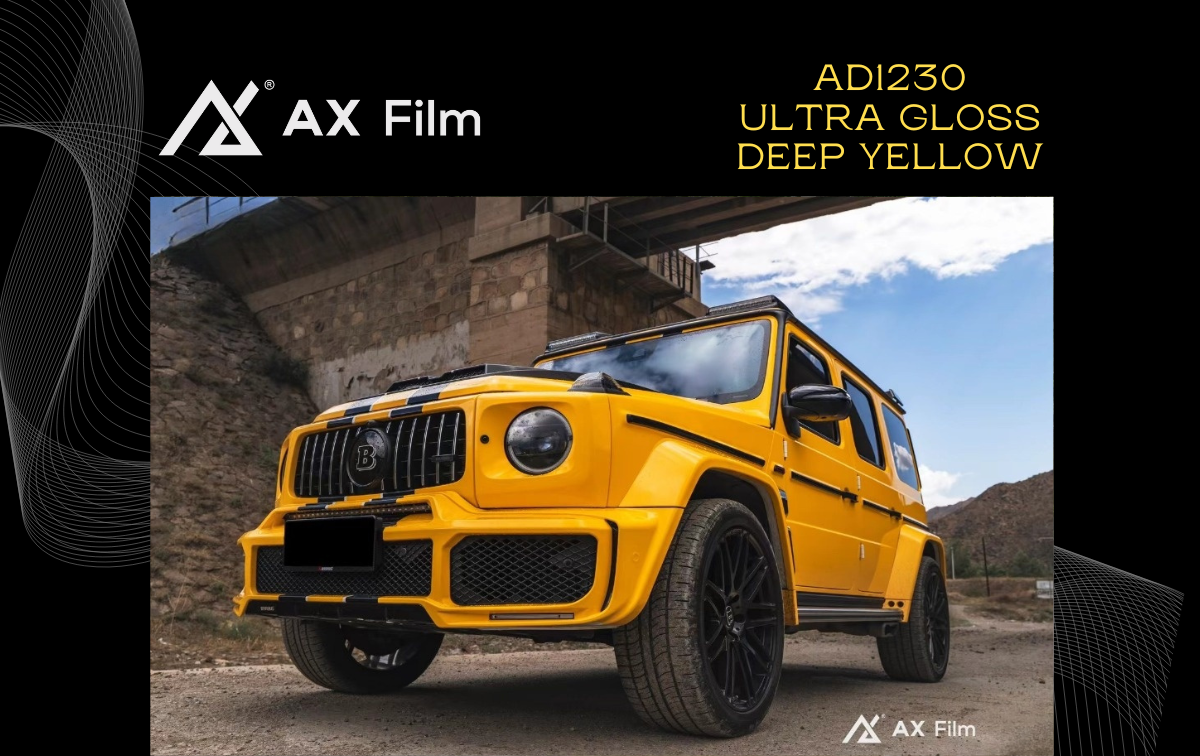 AX WRAP FILM GLOSS DEEP YELLOW – MÀU VÀNG ĐẬM BÓNG MERCEDES BENZ G63