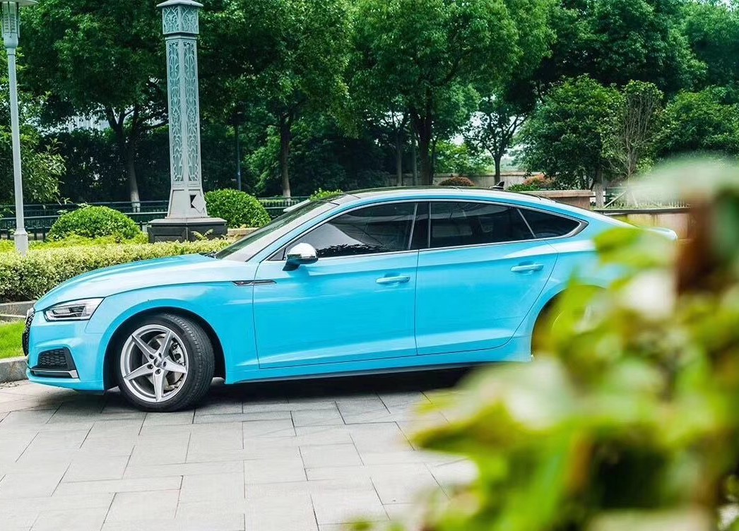 AX WRAP FILM GLOSS LIGHT SKY BLUE –XANH BẦU TRỜI BÓNG NHẸ AUDI