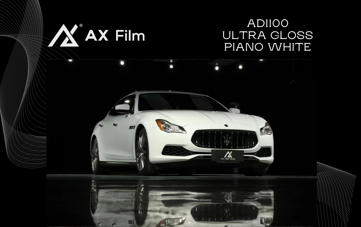 AX WRAP FILM GLOSS PIANO WHITE - TRẮNG PIANO BÓNG MASERATI QUATTROPORTE