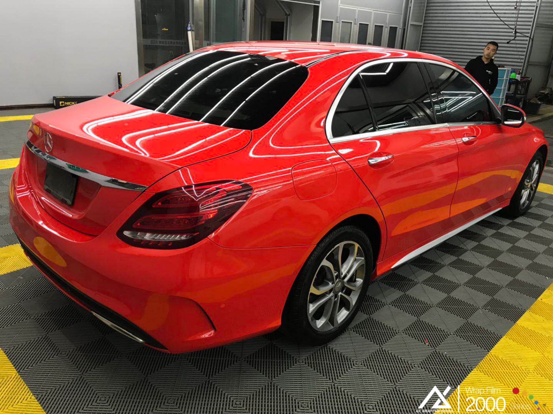 AX WRAP FILM GLOSS RED - ĐỎ BÓNG - MERCEDES BENZ C