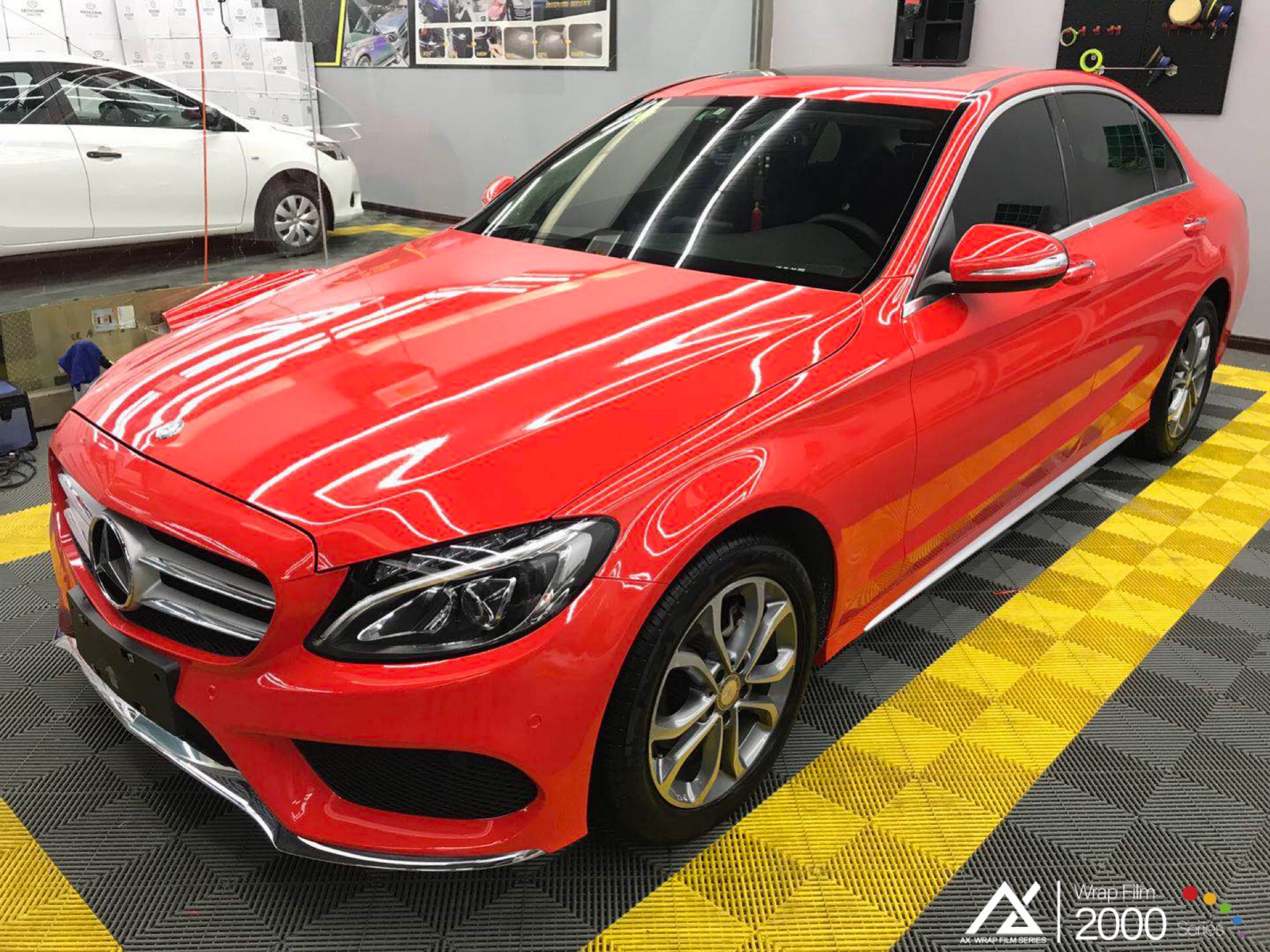 AX WRAP FILM GLOSS RED - ĐỎ BÓNG - MERCEDES BENZ C