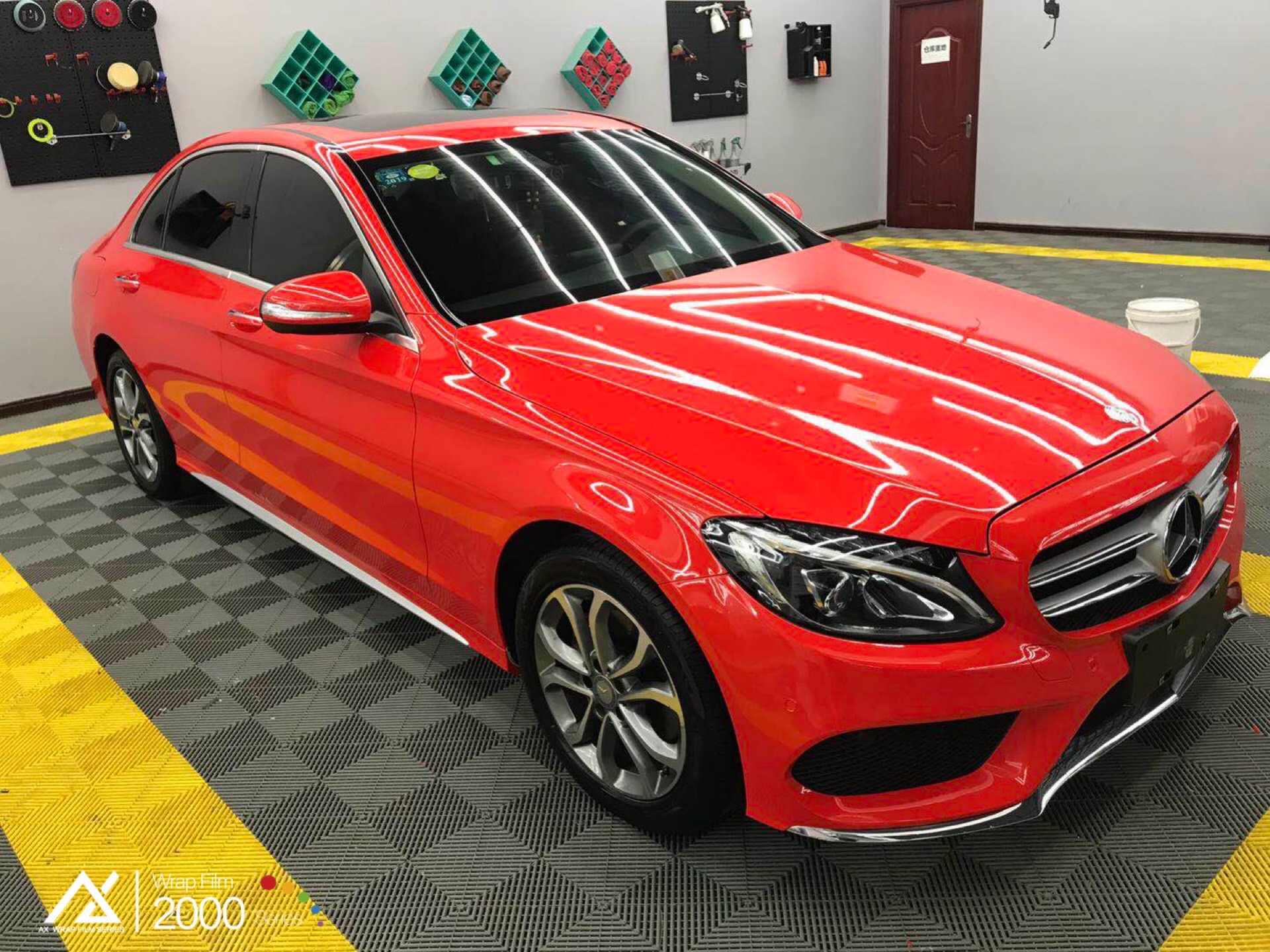 AX WRAP FILM GLOSS RED - ĐỎ BÓNG - MERCEDES BENZ C