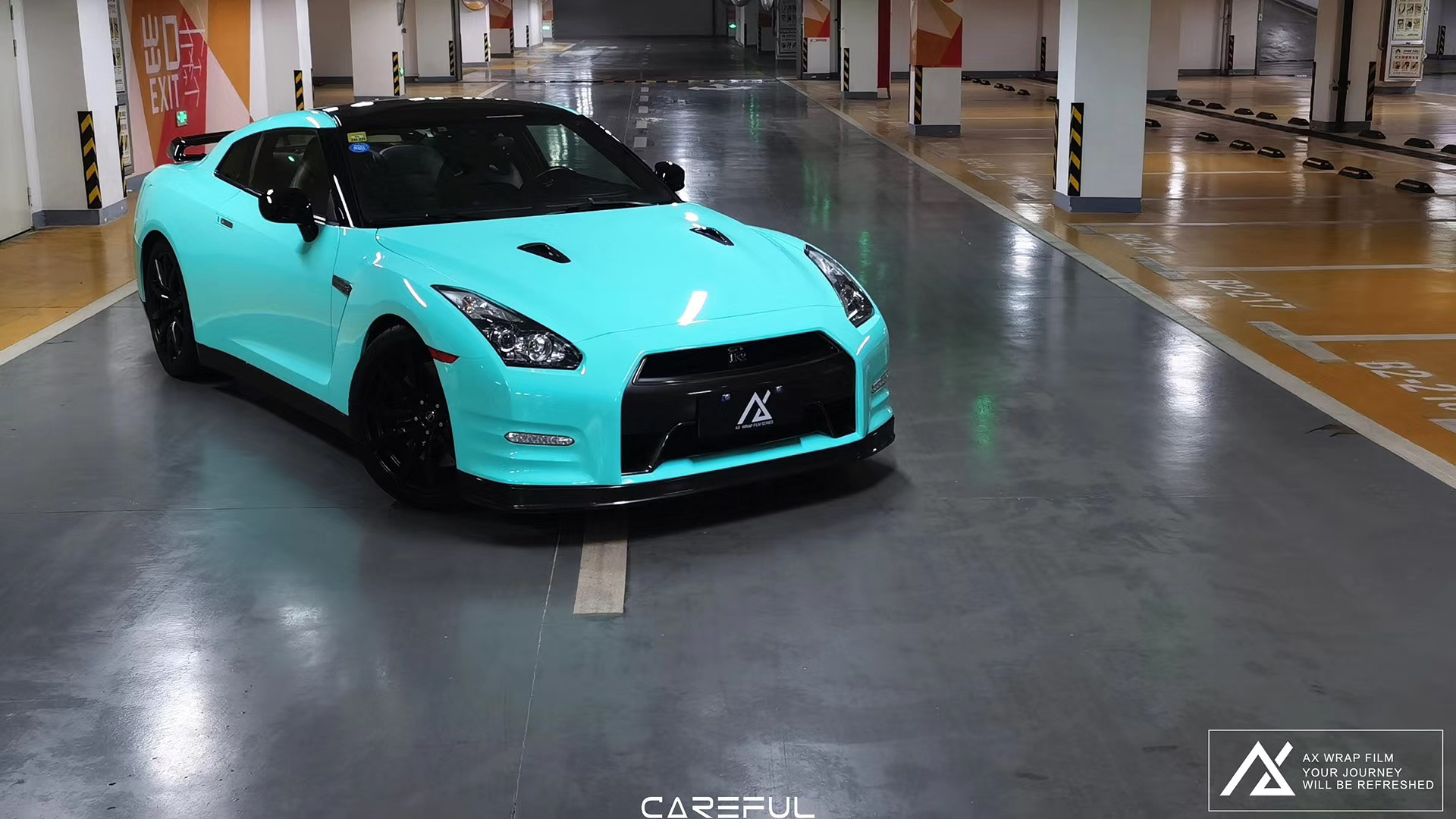 AX WRAP FILM GLOSS TIFFANY BLUE – XANH TIFFANY BÓNG NISSAN GTR