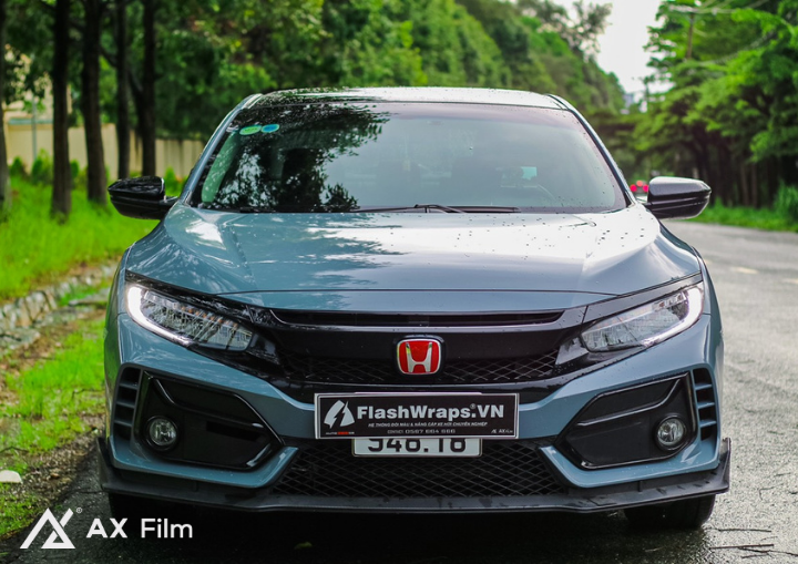 AX WRAP FILM GLOSS LIGHT CEMENT GRAY – XI MĂNG SÁNG BÓNG - HONDA CIVIC