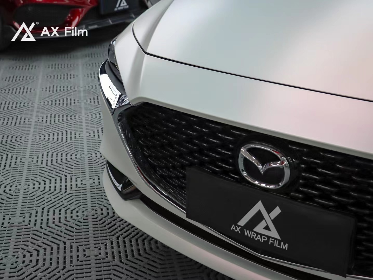 AX WRAP FILM PEARL METALLIC WHITE IRIDESCENT RED - NGỌC TRAI ÁNH KIM ĐỎ