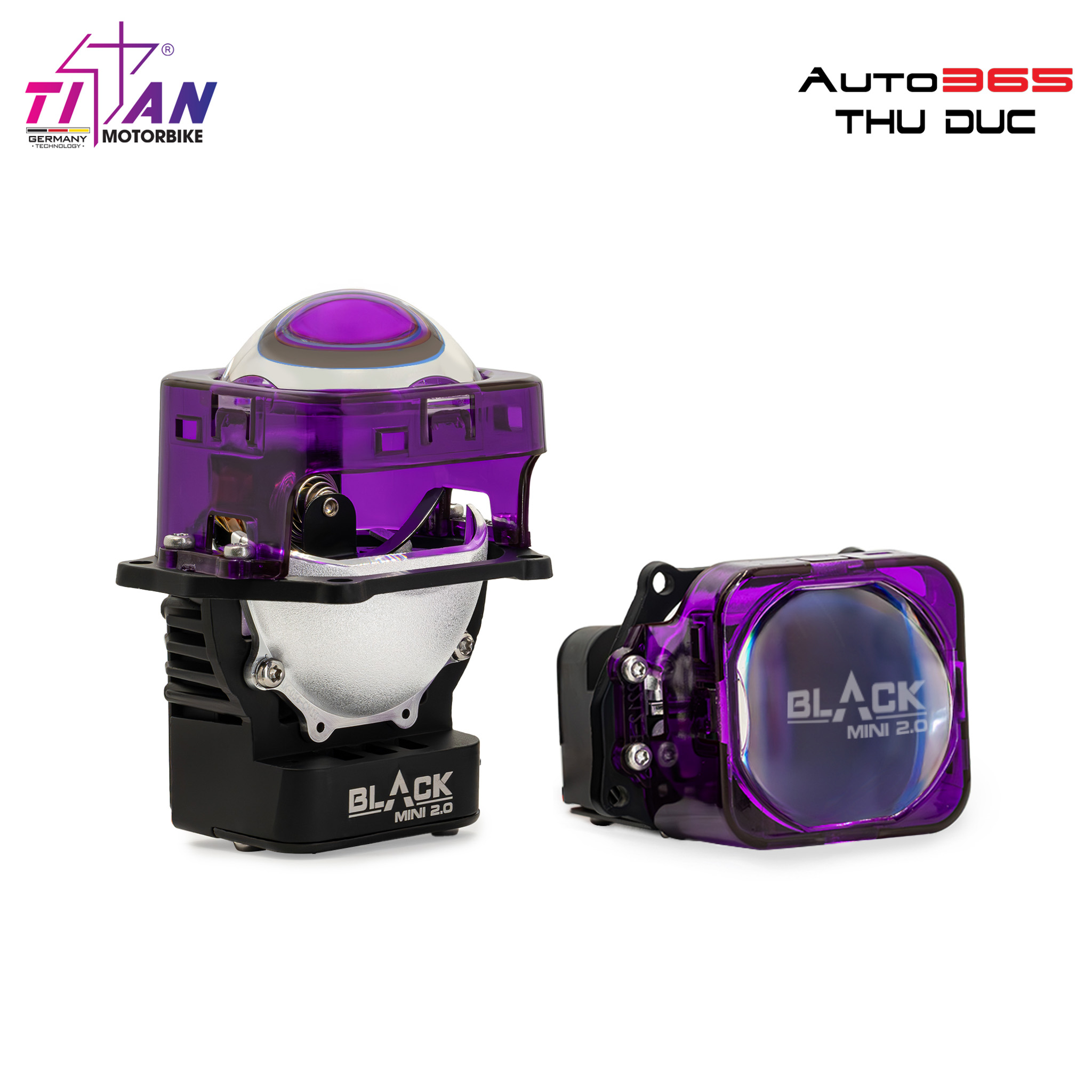 BI LED TITAN MOTO BLACK MINI 2.0 VERSION 2 SQUARE