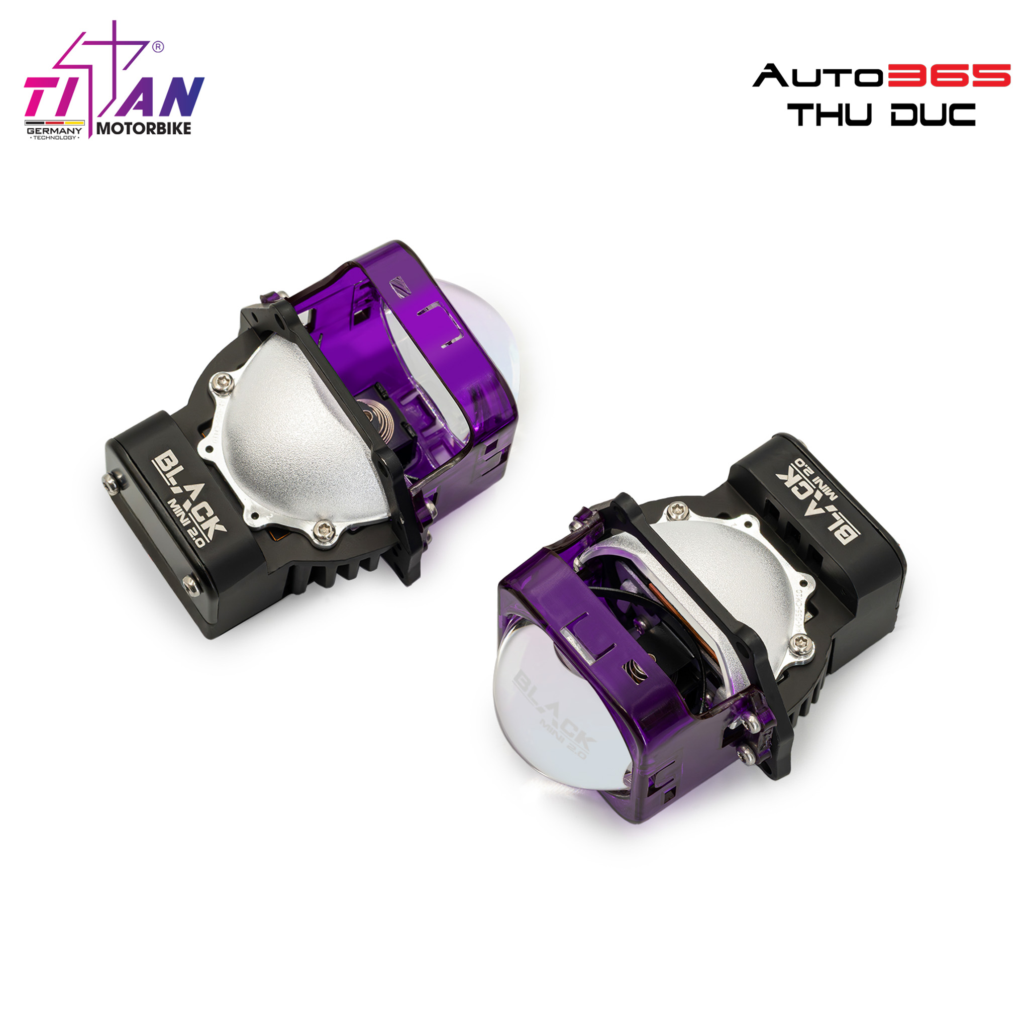 BI LED TITAN MOTO BLACK MINI 2.0 VERSION 2 SQUARE