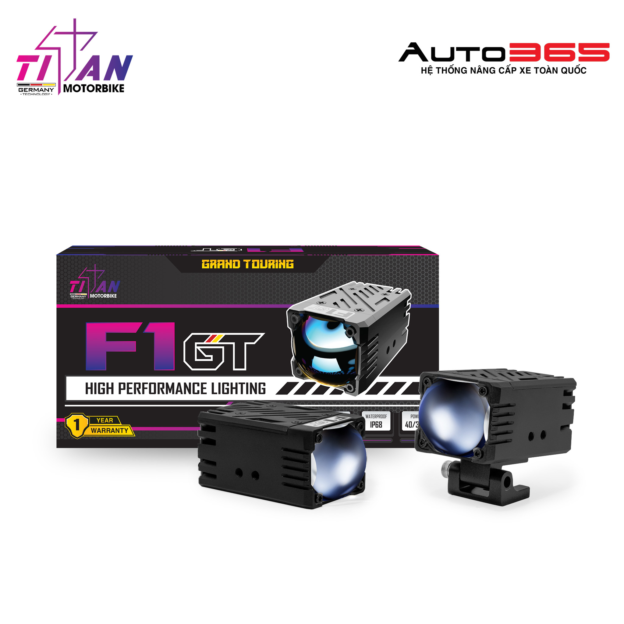 ĐÈN TRỢ SÁNG TITAN MOTO F1 GT
