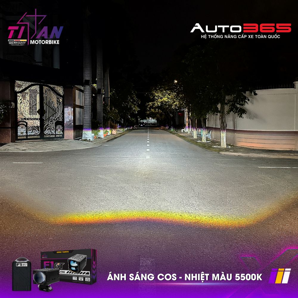 ĐÈN TRỢ SÁNG TITAN MOTO F1 GT