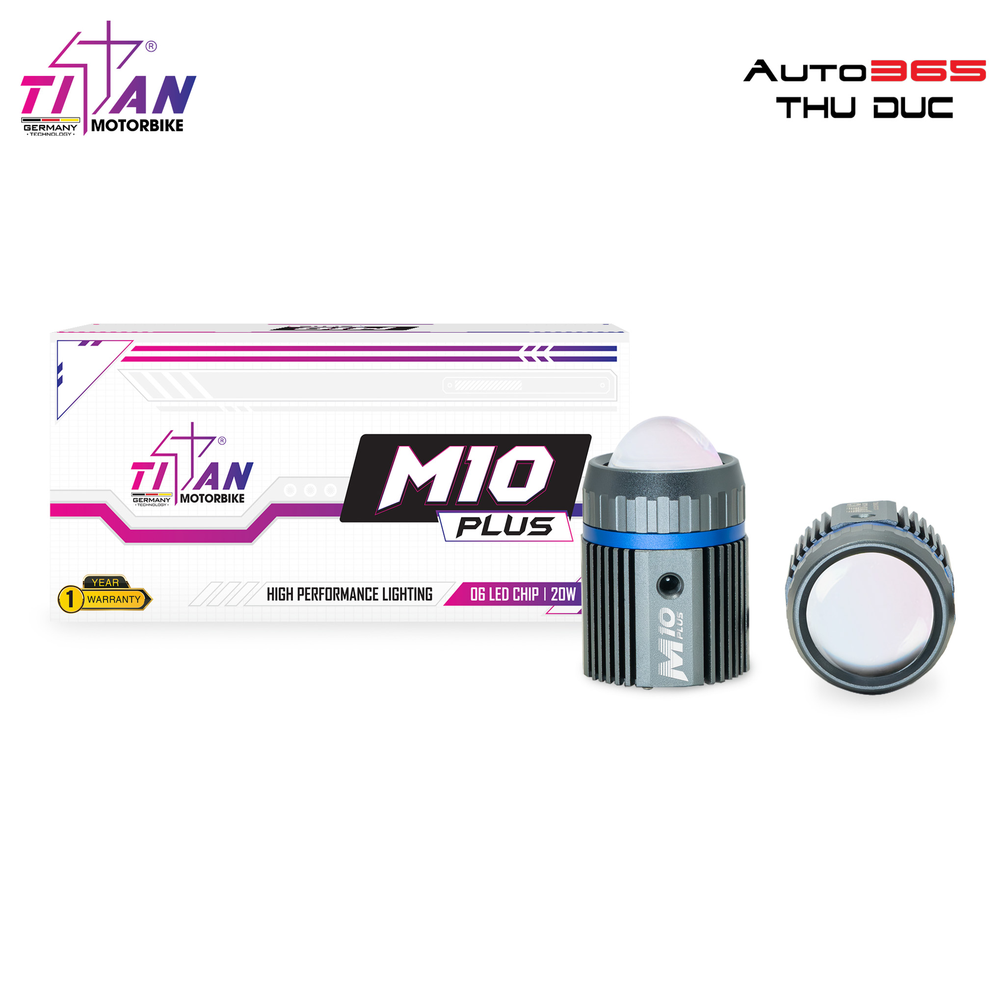 ĐÈN TRỢ SÁNG TITAN MOTO M10 PLUS