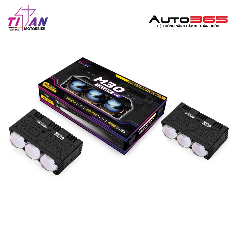 ĐÈN TRỢ SÁNG TITAN MOTO M30 ULTRA V2
