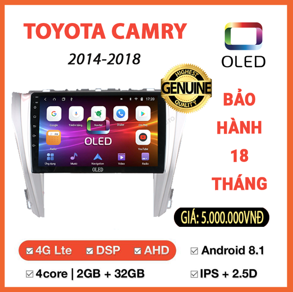 MÀN HÌNH OLED TOYOTA CAMRY 2014 - 2018