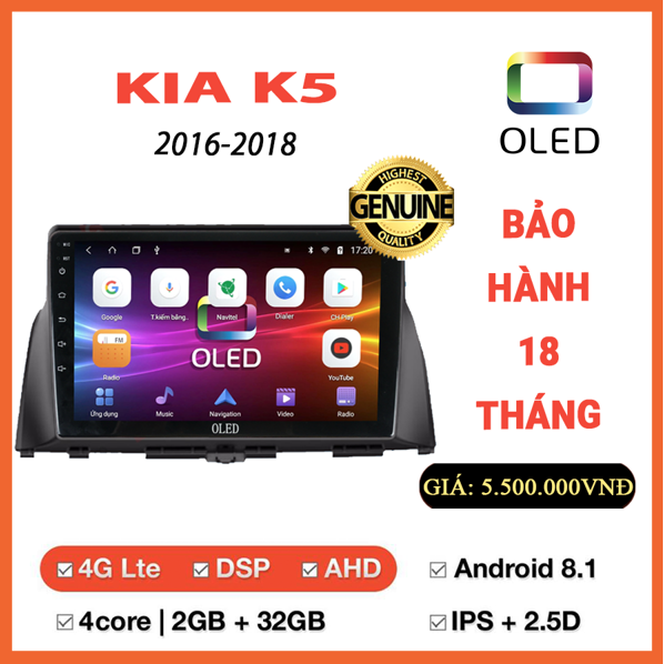 Màn hình Oled Kia K5 2016-2018