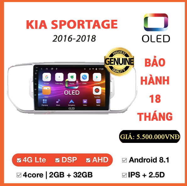 Màn hình Oled Kia Sportage 2016-2018