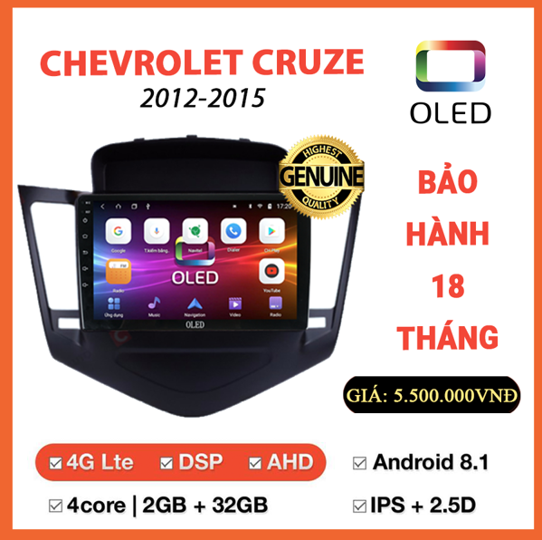 Màn hình Oled Chevrolet Cruze 2012-2015 Màn hình Oled Chevrolet Cruze 2012-2015
