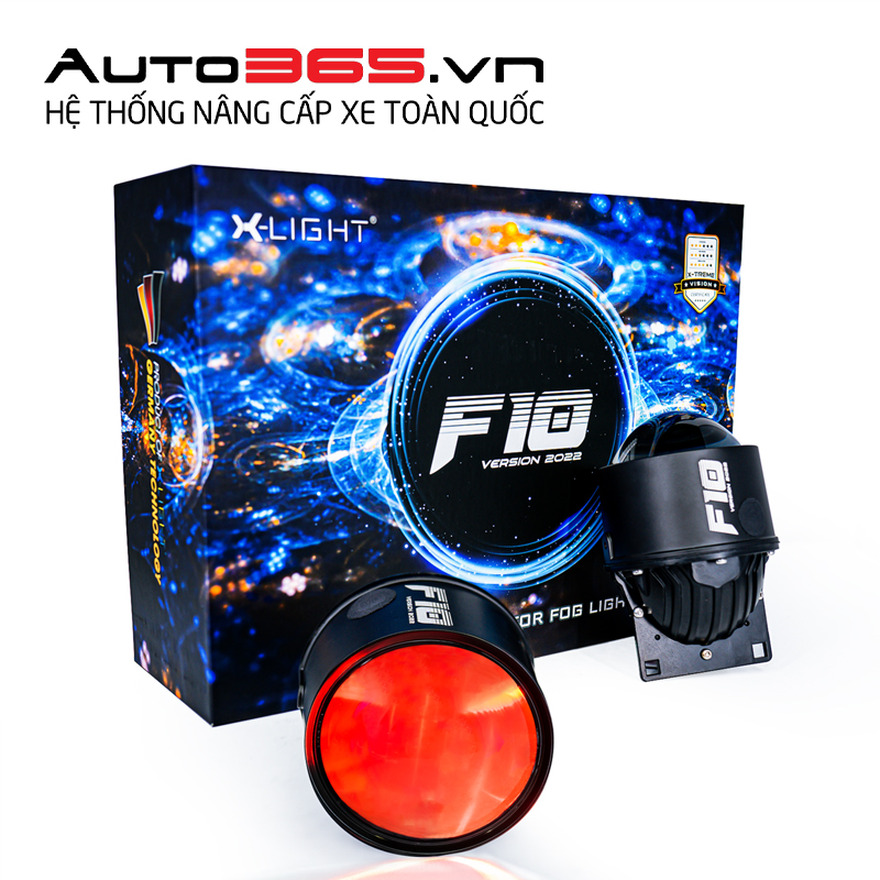 bi gầm X-Light F10 new tích hợp mắt quỷ đổi màu